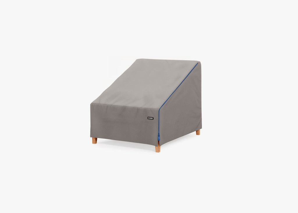 Housse pour chaise sans accoudoirs en teck