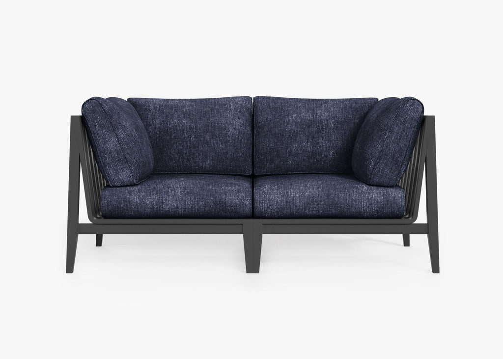 Canapé deux places d'extérieur en aluminium anthracite (Expérience extérieure)