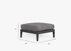 Pouf d'extérieur en aluminium anthracite (Experience Outer)