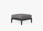 Pouf d'extérieur en aluminium anthracite (Experience Outer)