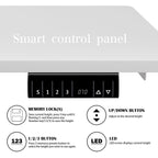 Bureau debout électrique réglable en hauteur Futzca, bureau assis-debout pour ordinateur avec panneau d'épissure