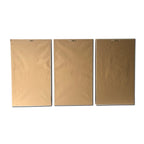 Ensemble de 3 impressions sur toile encadrée dorée Golden Birds