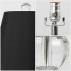 Lampe de table Goddard 16 boules de cristal/métal à LED, par JONATHAN Y