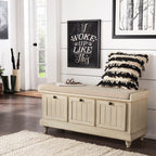 Banc de rangement Granger avec coussin d'assise en lin par iNSPIRE Q Classic