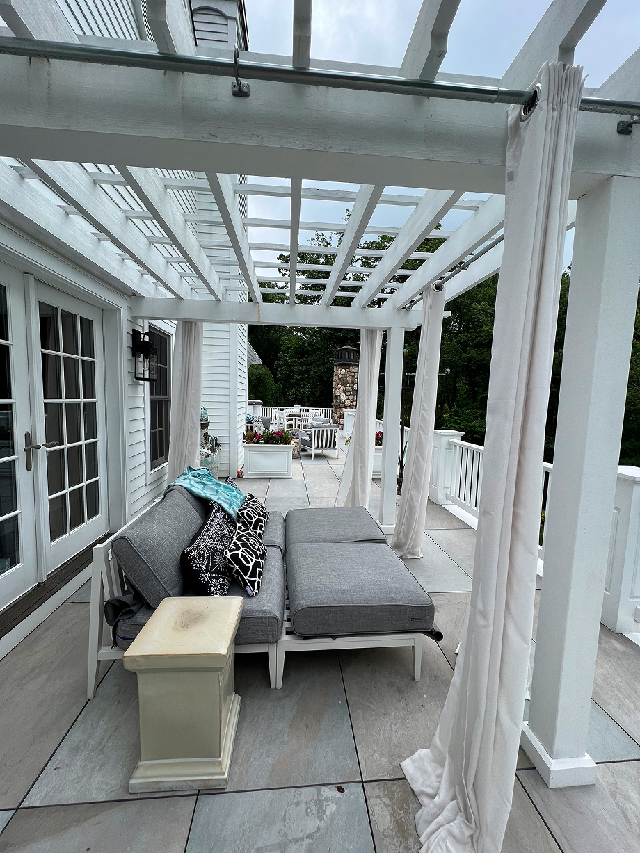 Pouf multifonctionnel d'extérieur en aluminium blanc