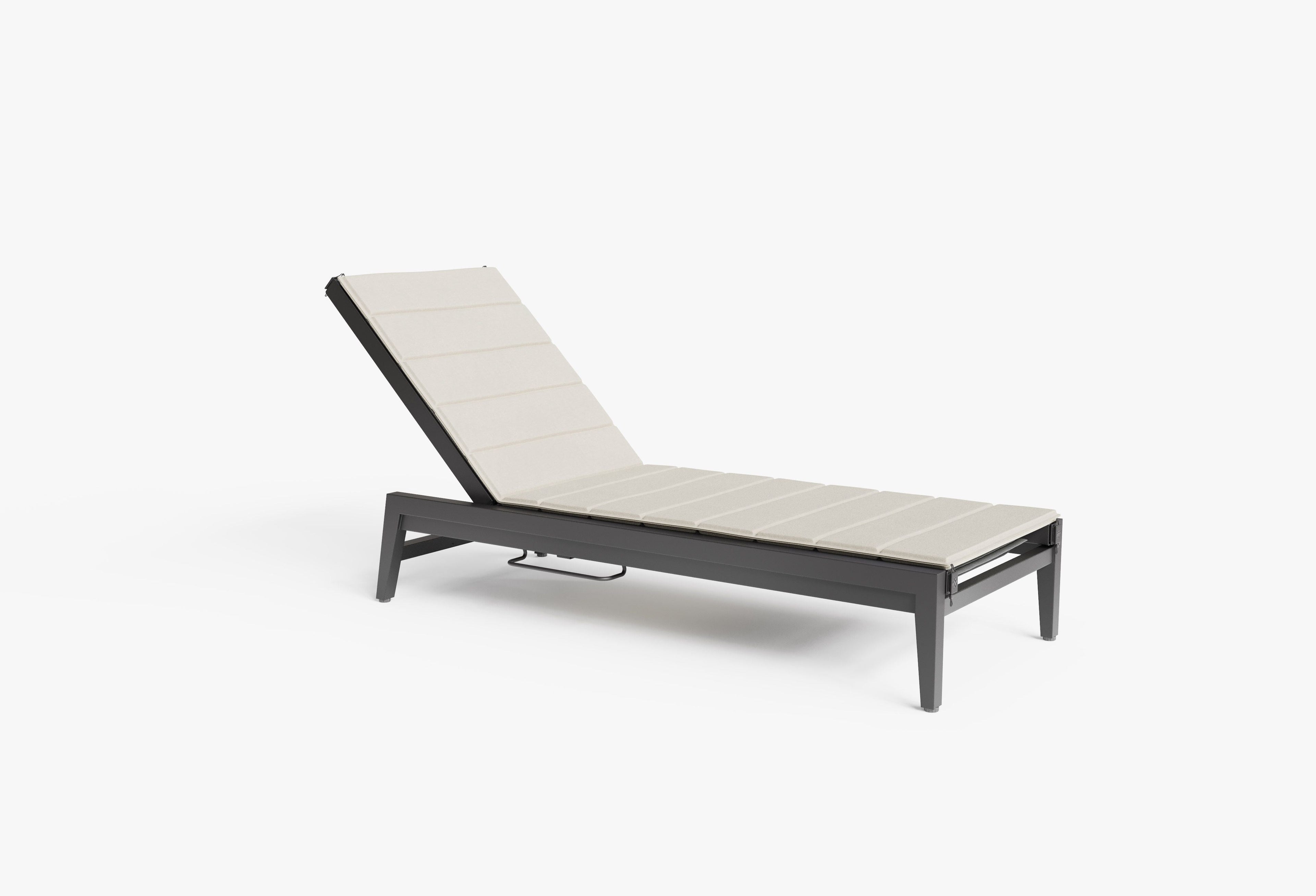 Coussin de chaise longue en aluminium ou en osier