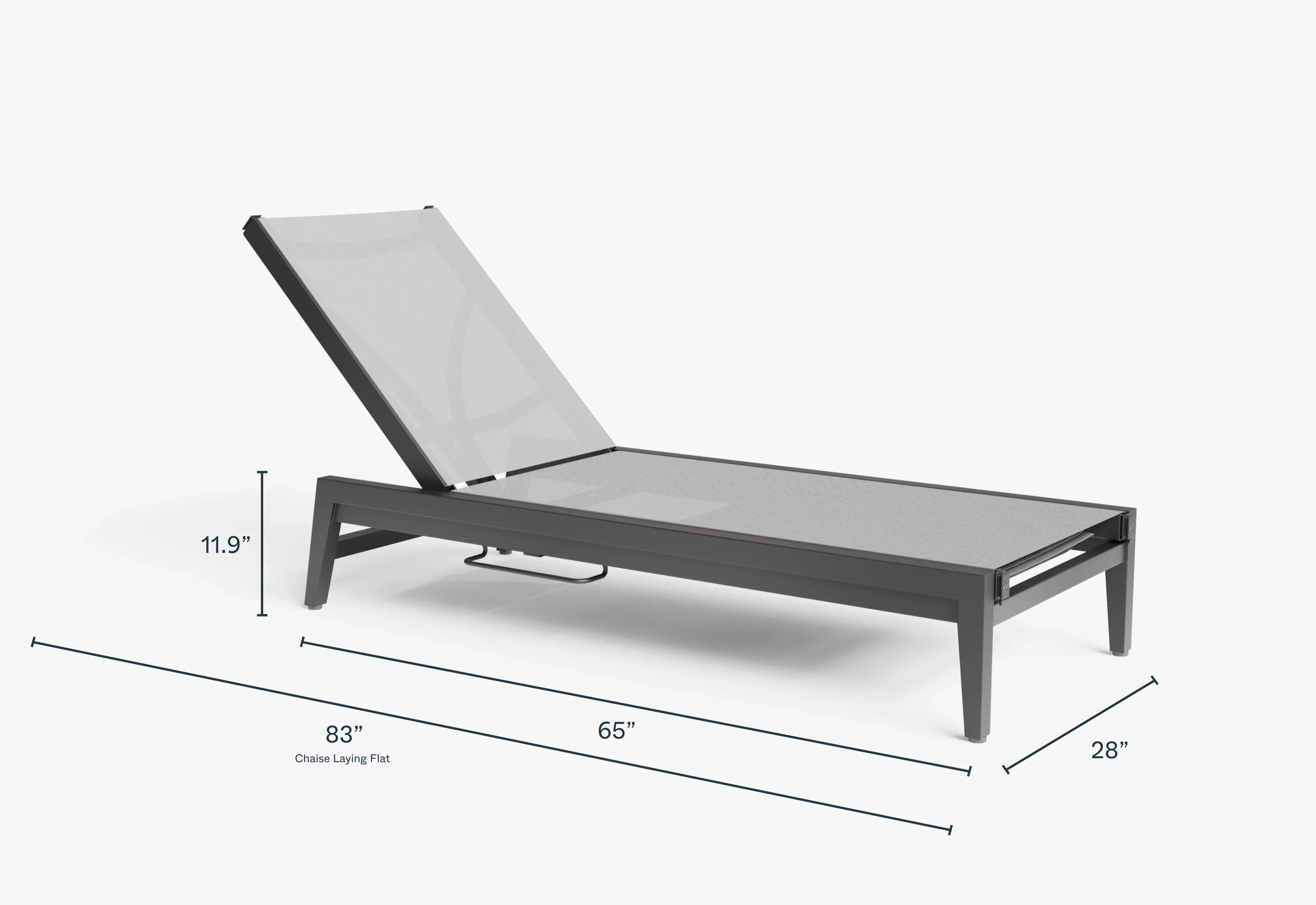 Chaise longue d'extérieur Infinity en aluminium, lot de 2
