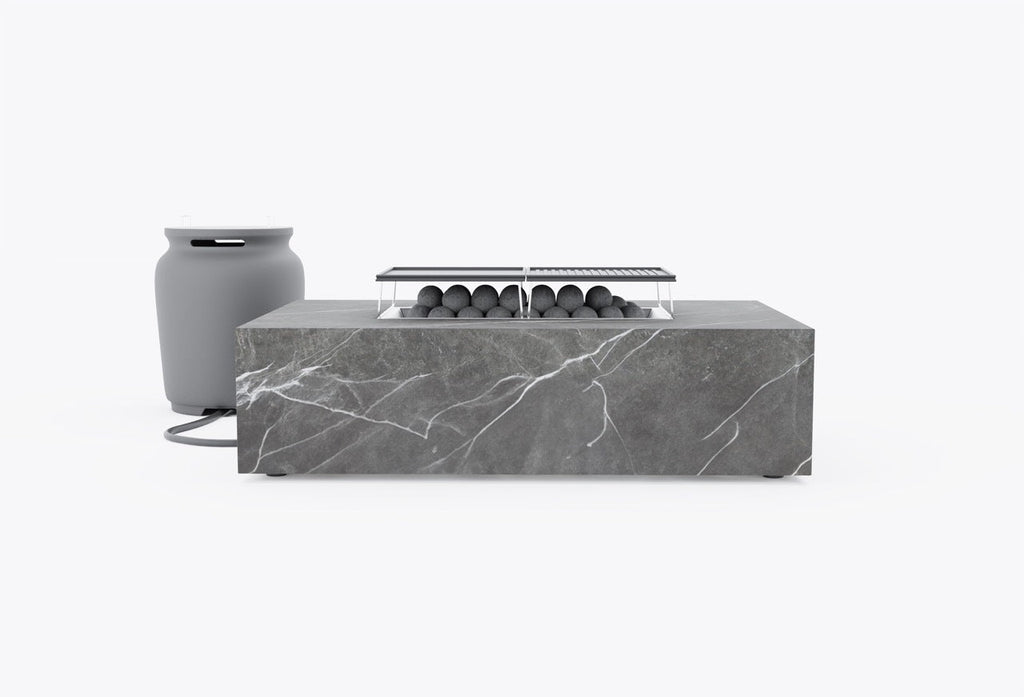 Ensemble de cuisson pour foyer OuterStone + housse pour bouteille de propane - Rectangulaire