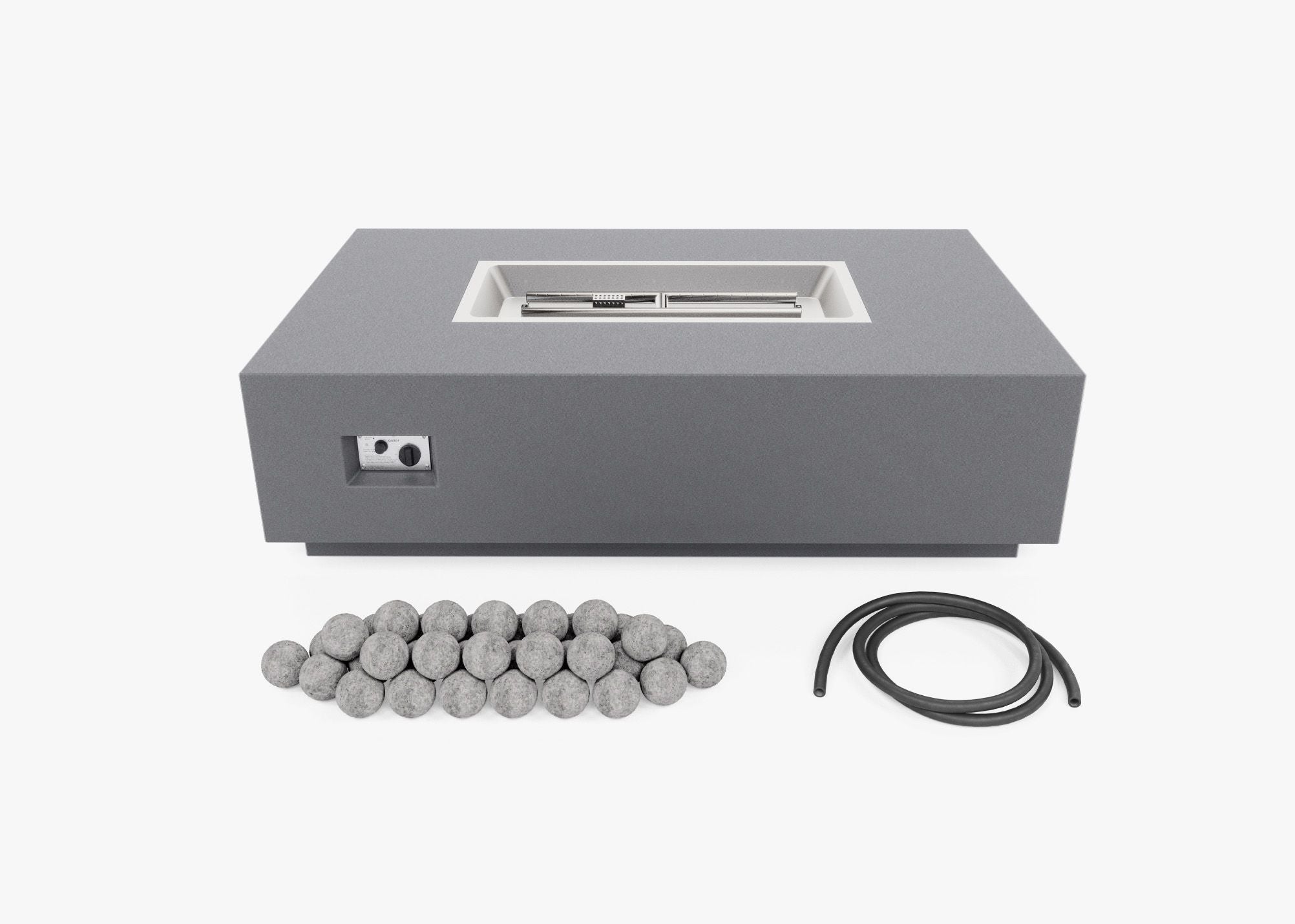 Table foyer rectangulaire en béton