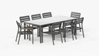 Table de salle à manger d'extérieur OuterStone + 8 fauteuils de salle à manger 595
