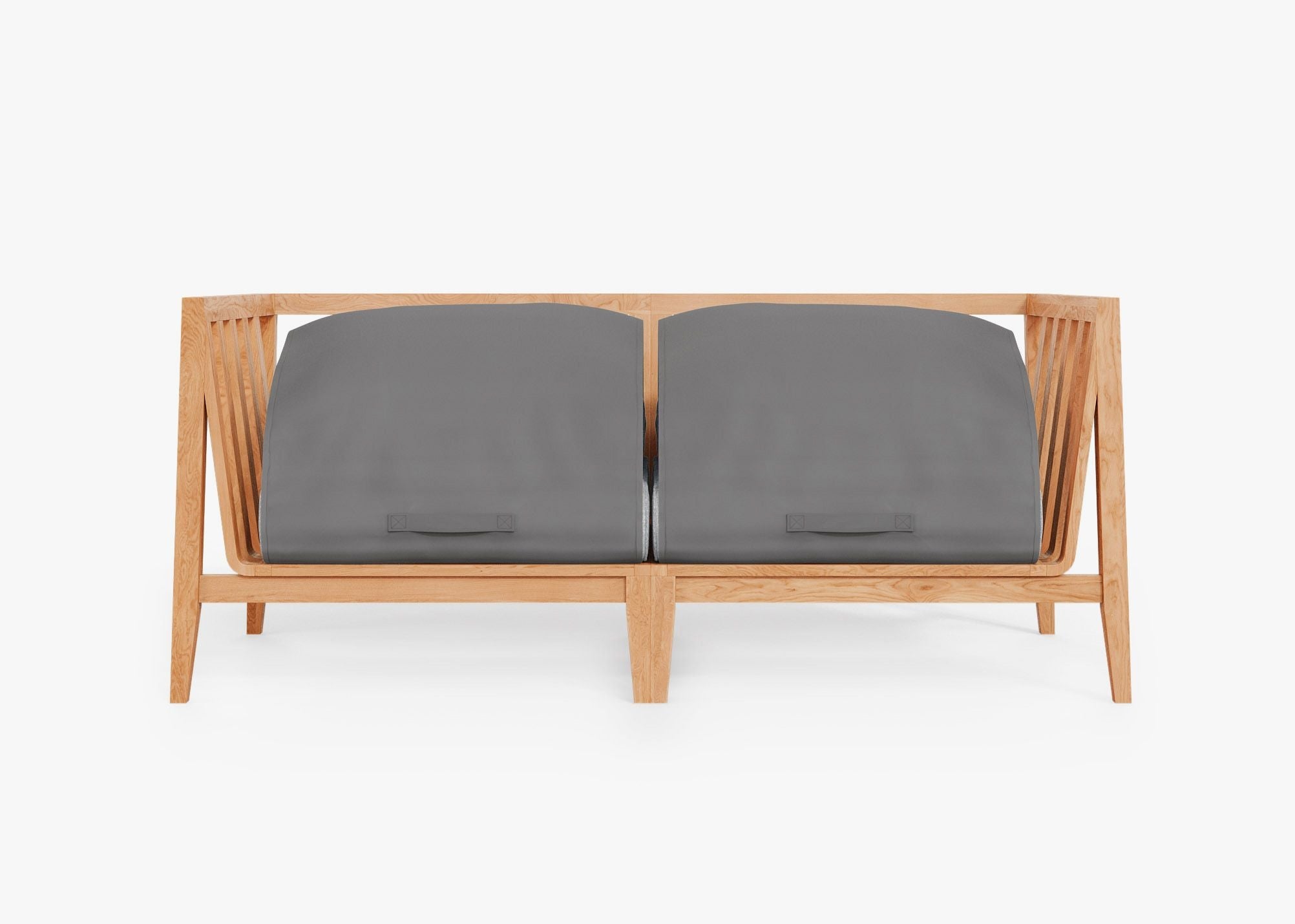 Canapé deux places d'extérieur en teck (Expérience extérieure)