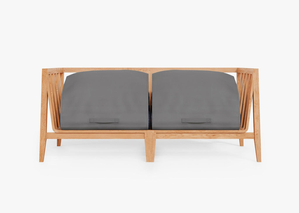 Canapé deux places d'extérieur en teck (Expérience extérieure)