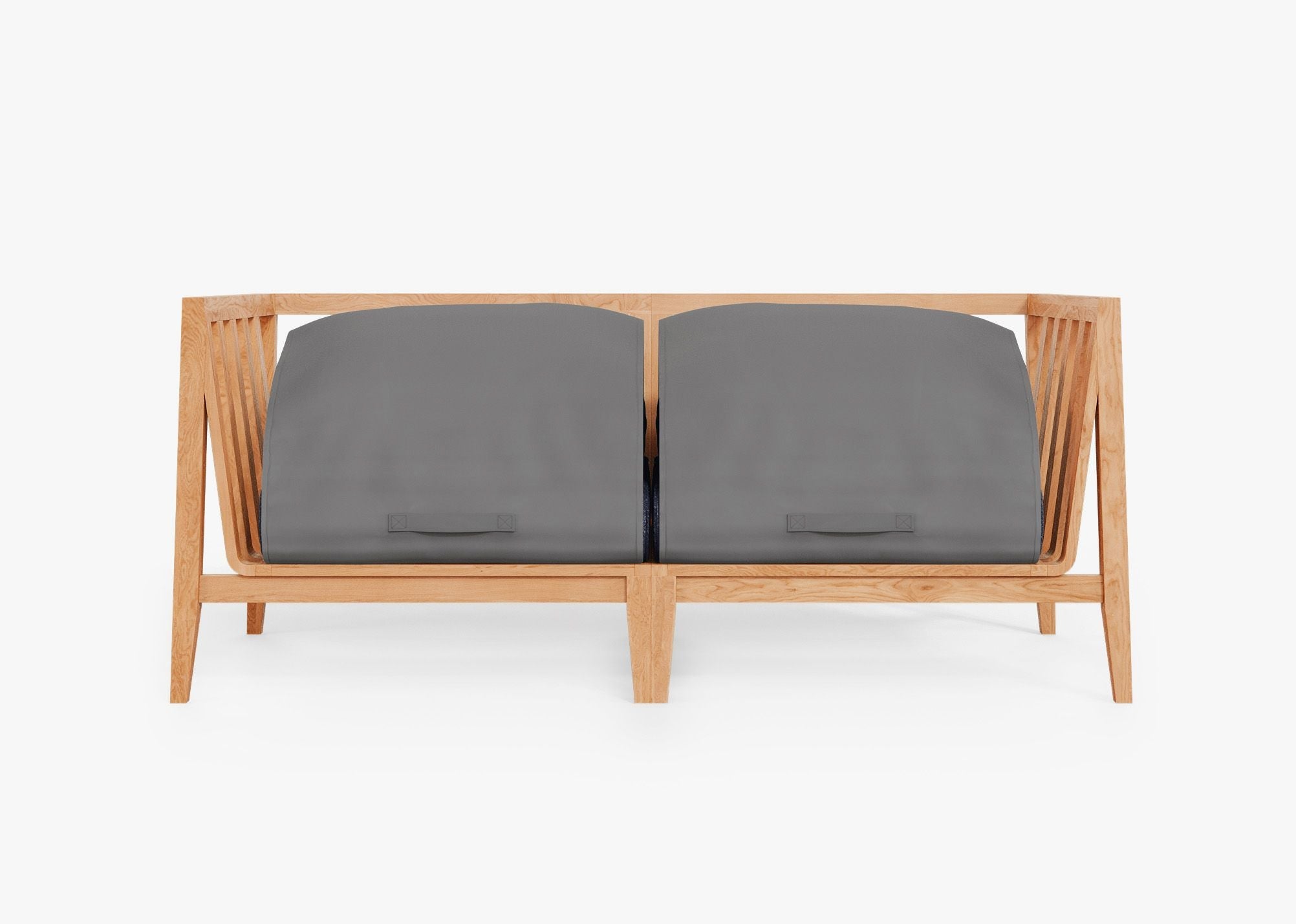 Canapé deux places d'extérieur en teck (Expérience extérieure)