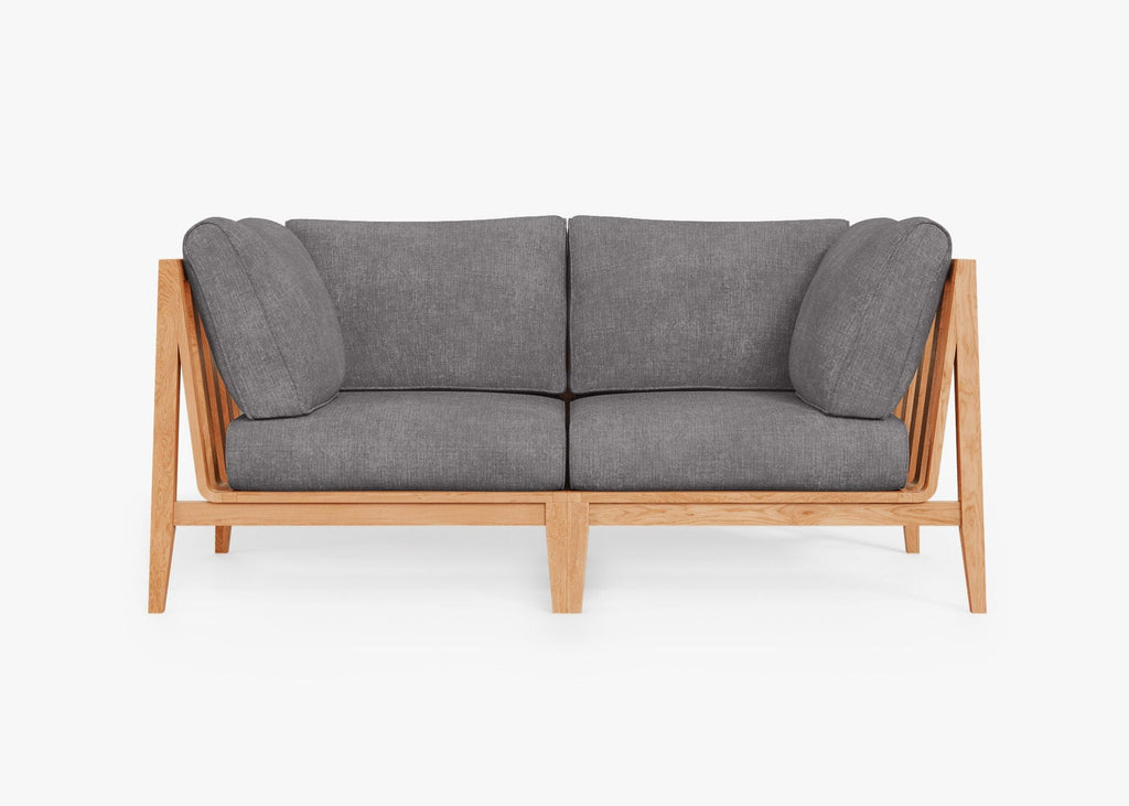 Canapé deux places d'extérieur en teck (Expérience extérieure)