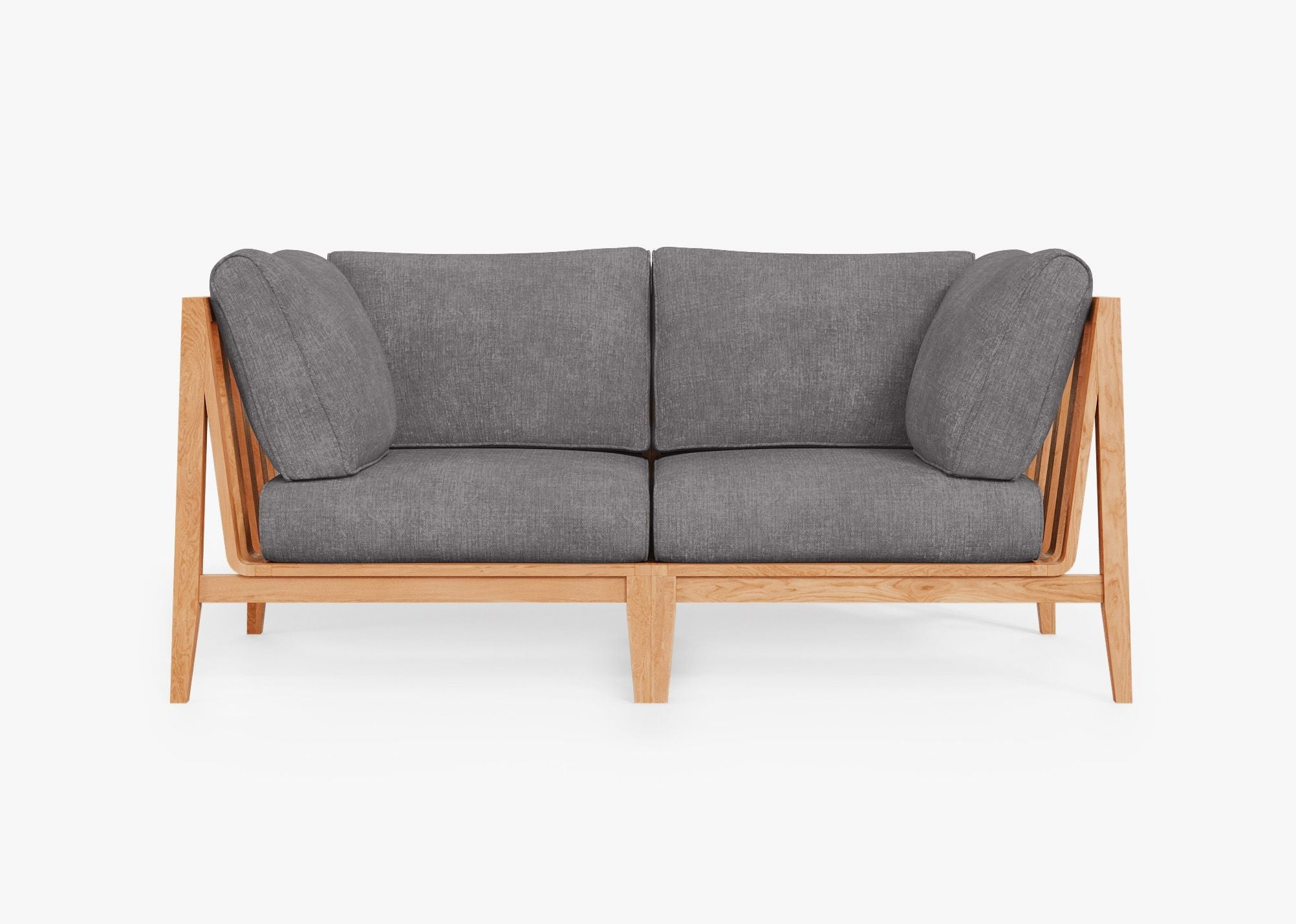 Canapé deux places d'extérieur en teck (Expérience extérieure)