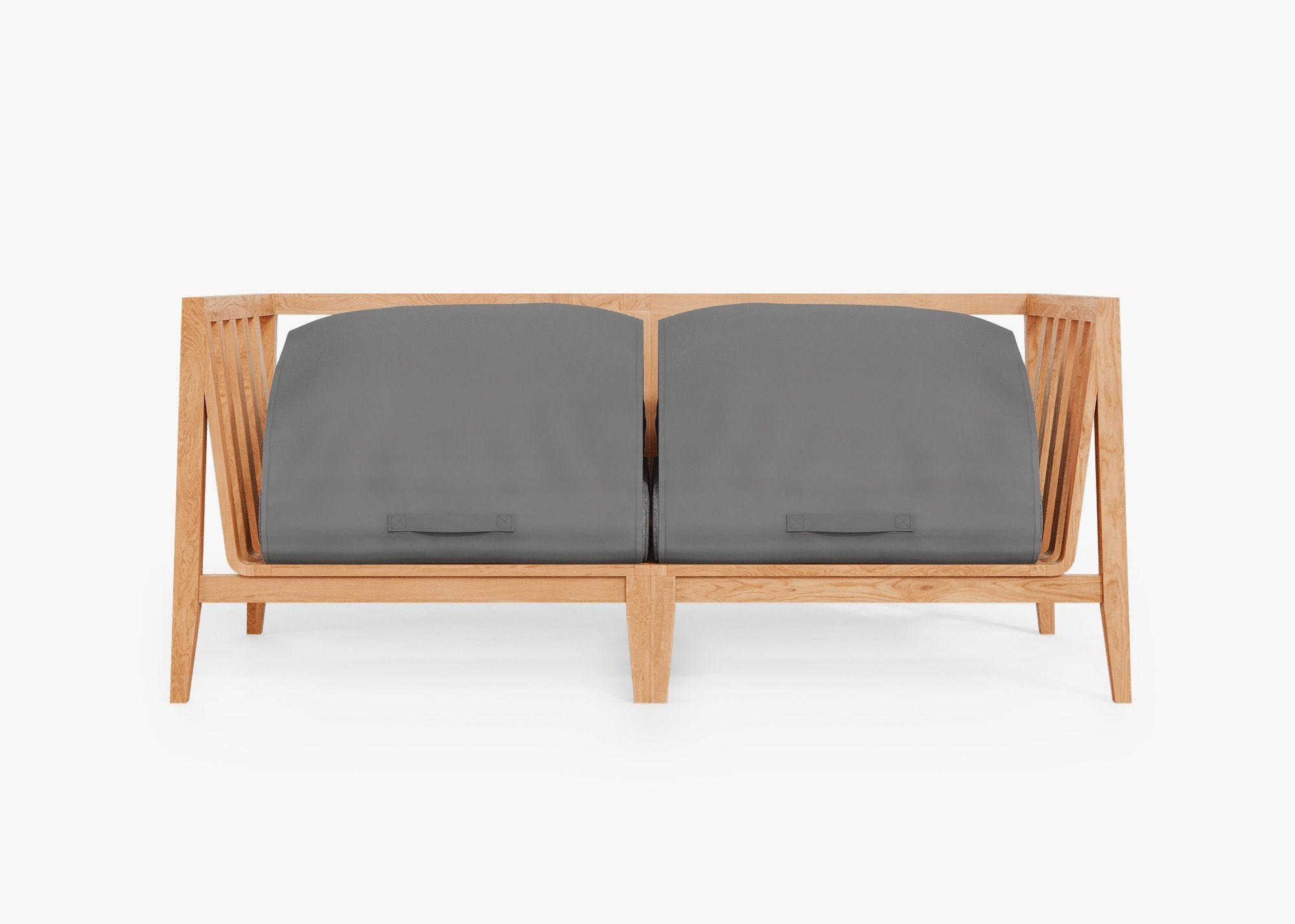 Canapé deux places d'extérieur en teck (Expérience extérieure)