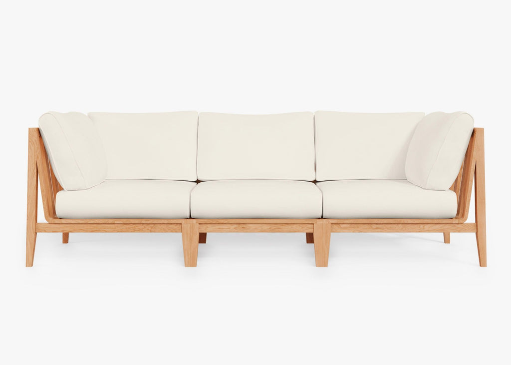 Canapé d'extérieur en teck - 3 places