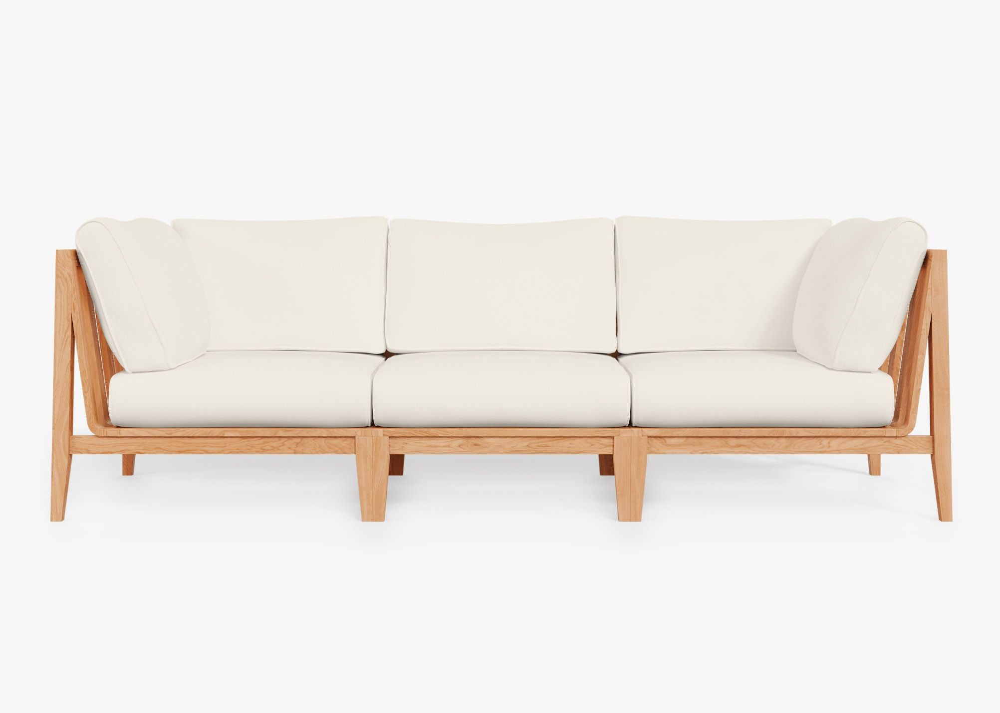 Canapé d'extérieur en teck - 3 places