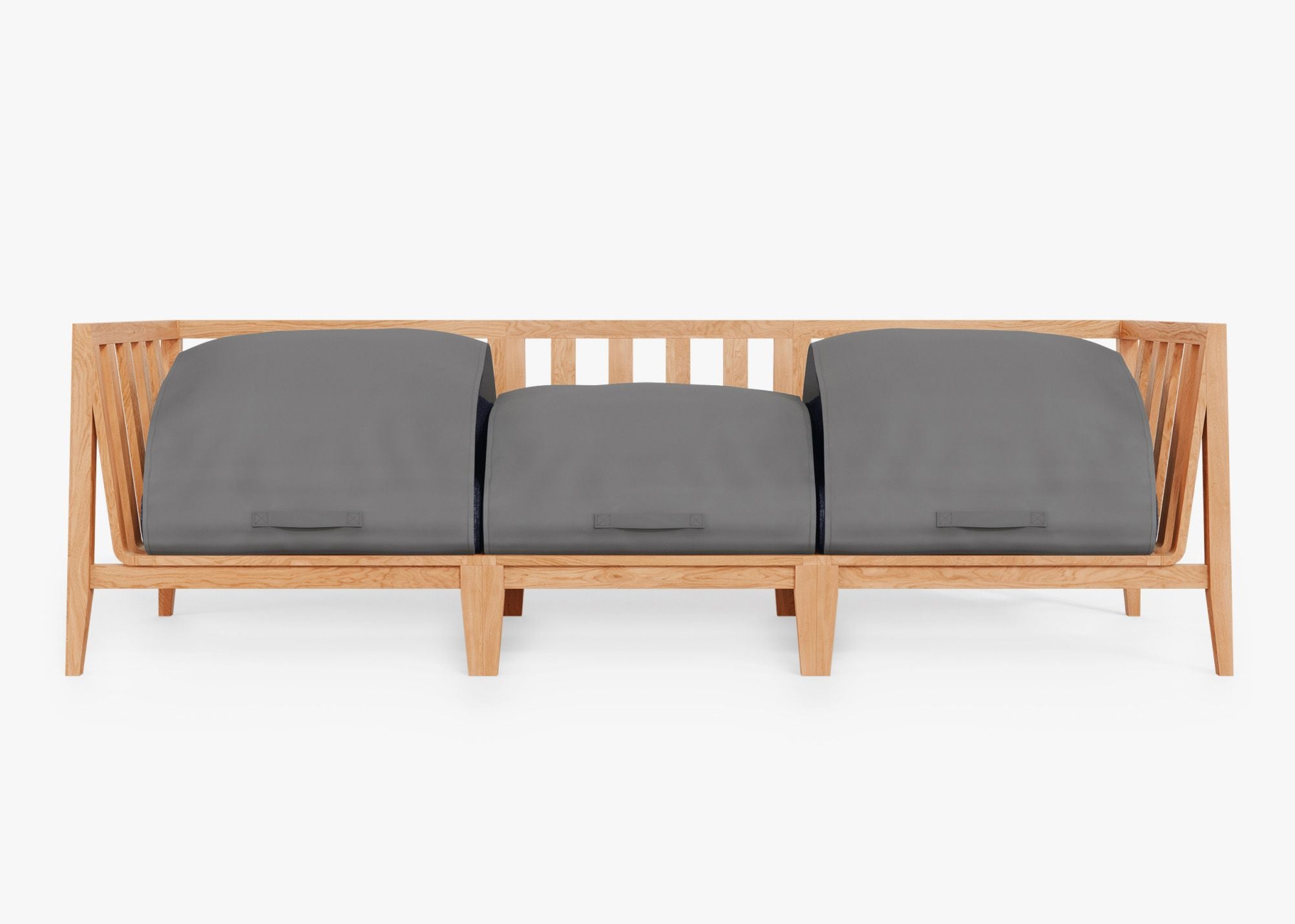 Canapé d'extérieur en teck - 3 places