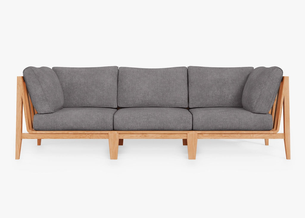 Canapé d'extérieur en teck - 3 places