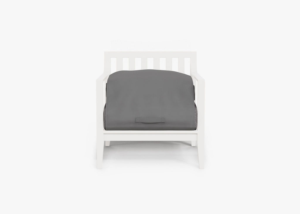 Fauteuil d'extérieur en aluminium blanc