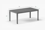 Table de réunion en aluminium