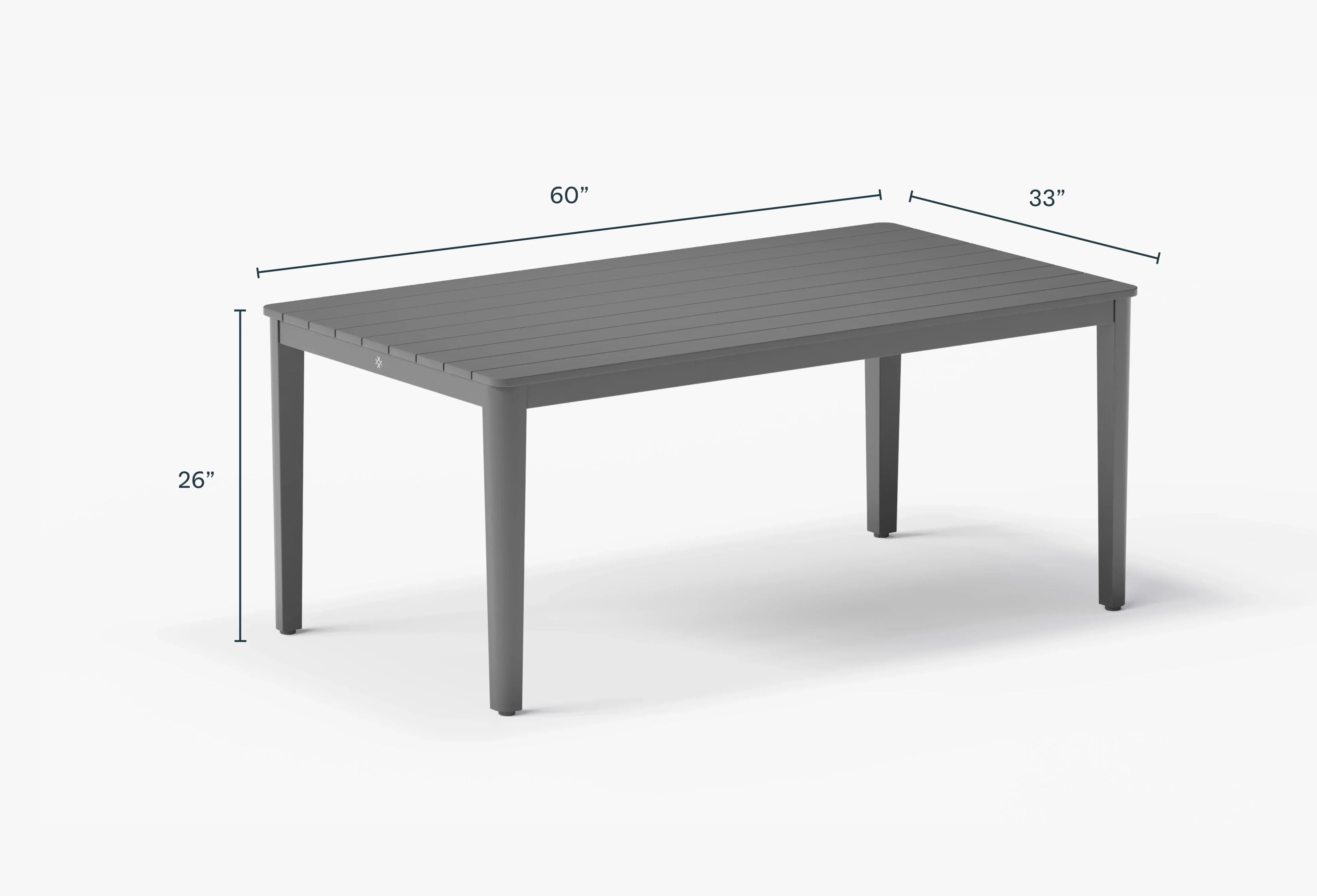 Table de réunion en aluminium