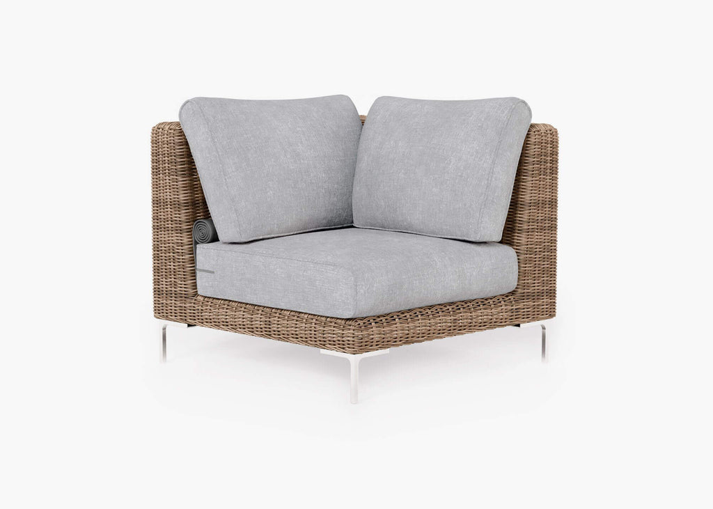 Housse pour fauteuil d'angle en osier