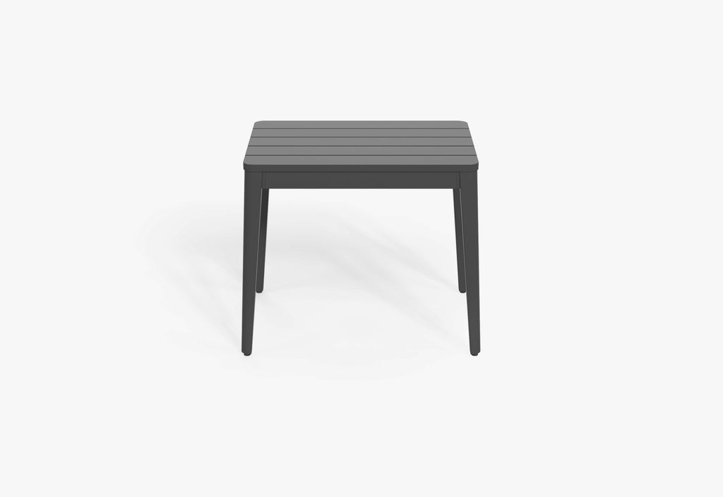 Housse pour tables d'appoint en teck, aluminium et pierre extérieure