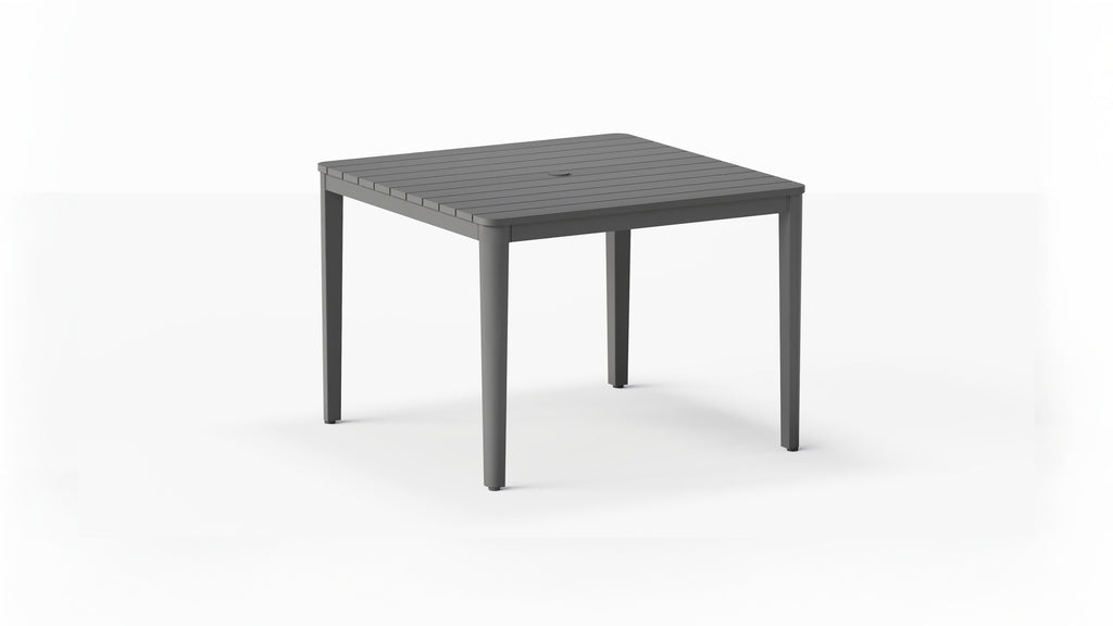 Housse pour table de salle à manger carrée en aluminium