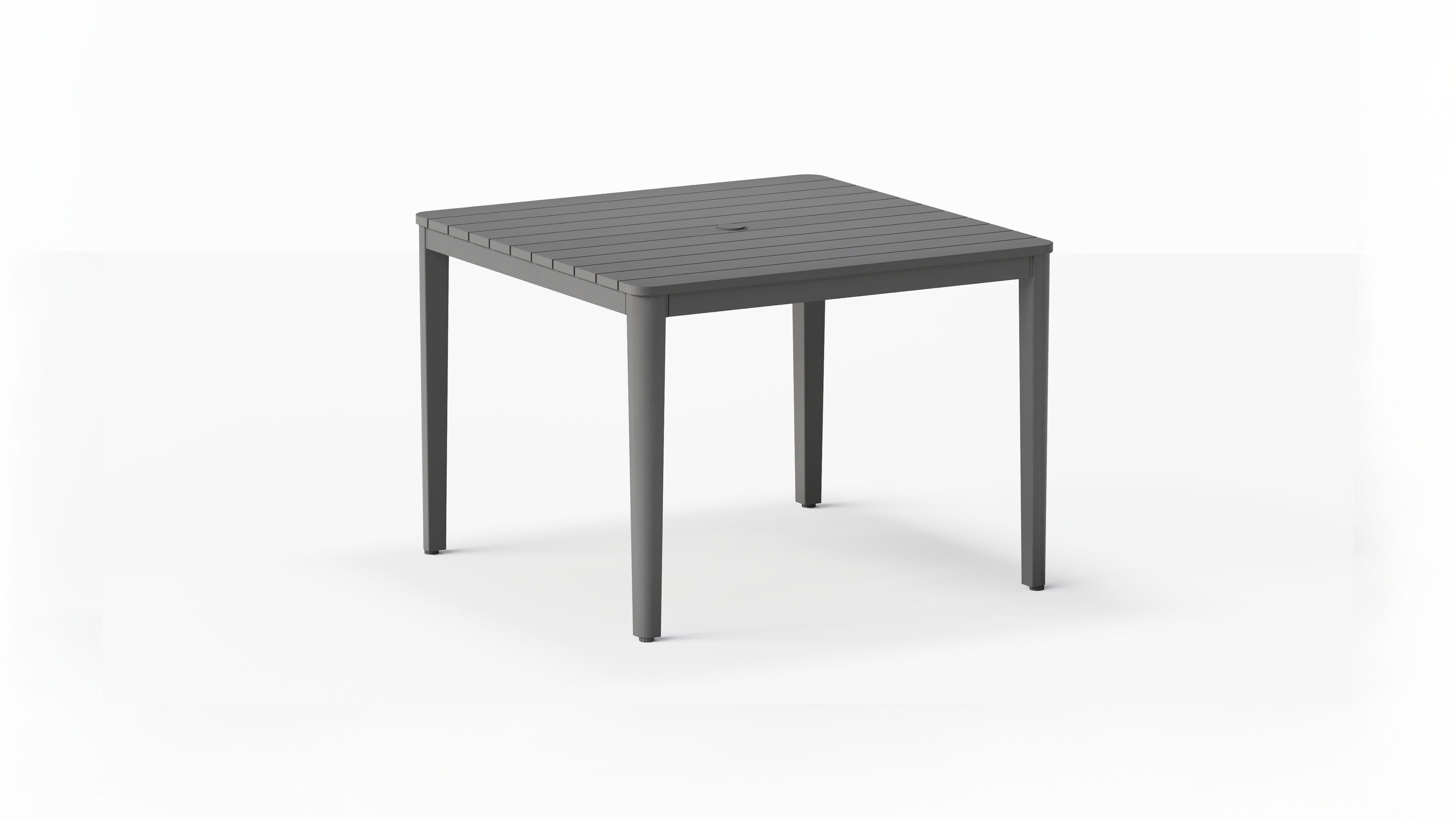 Housse pour table de salle à manger carrée en aluminium