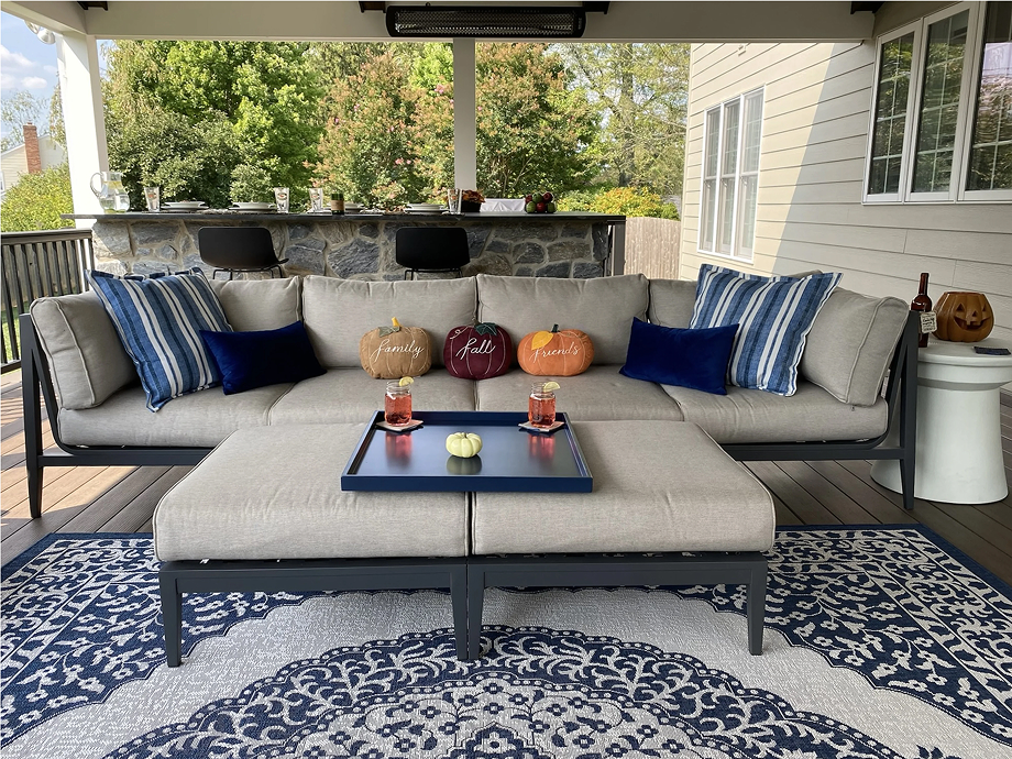 Paire de housses de protection d'extérieur en aluminium anthracite