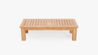 Table basse d'extérieur en teck - Pieds carrés