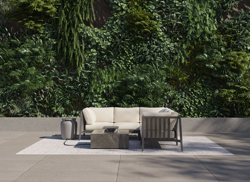 Ensemble de cuisson pour foyer extérieur OuterStone + housse pour bouteille de propane - Carré