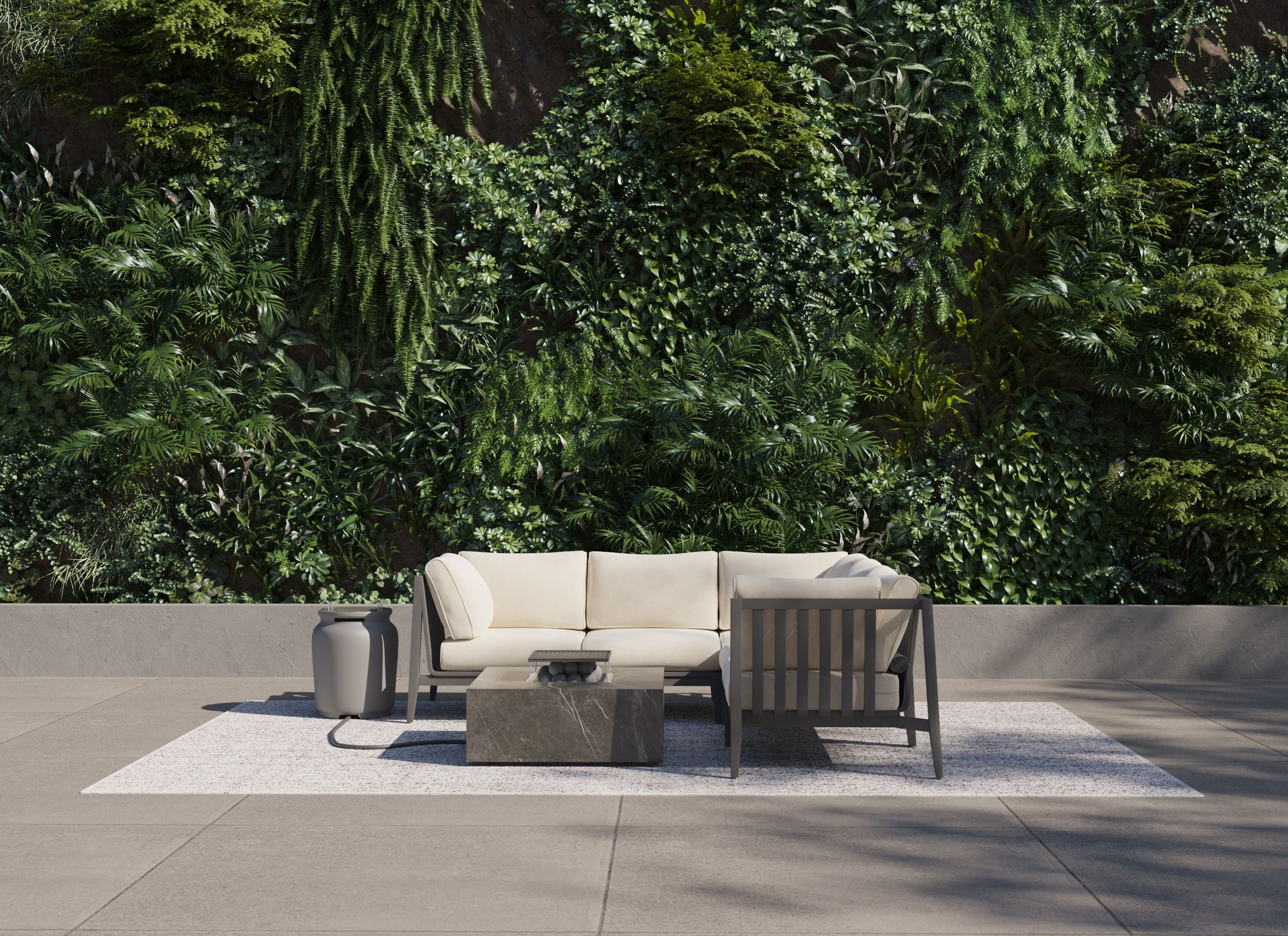 Ensemble de cuisson pour foyer extérieur OuterStone + housse pour bouteille de propane - Carré