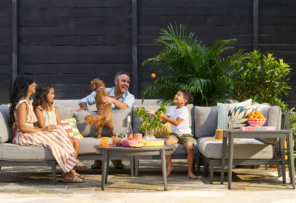 Table d'appoint d'extérieur en aluminium - Rectangulaire