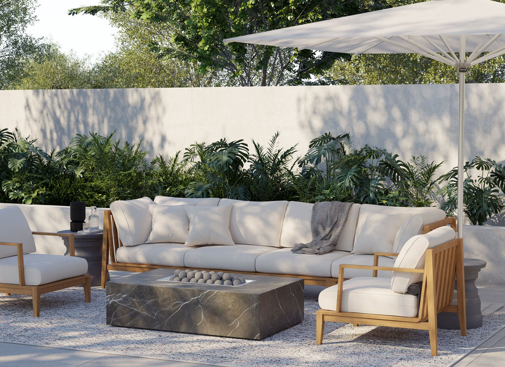 Parasol d'extérieur en aluminium de qualité marine