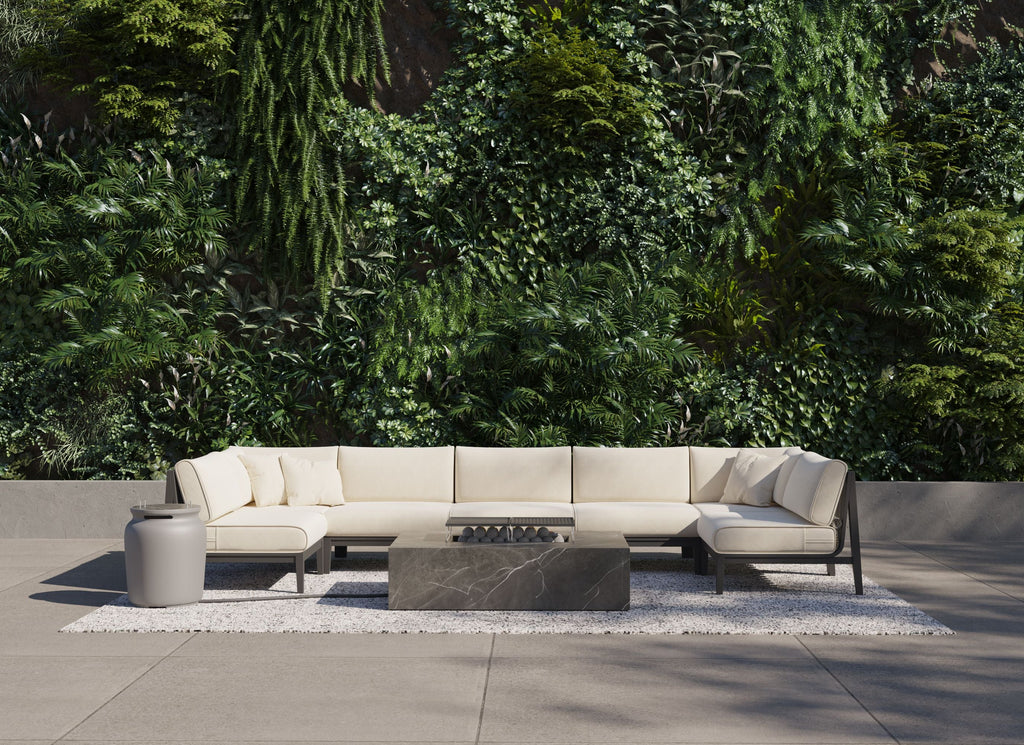 Ensemble de cuisson pour foyer OuterStone + housse pour bouteille de propane - Rectangulaire