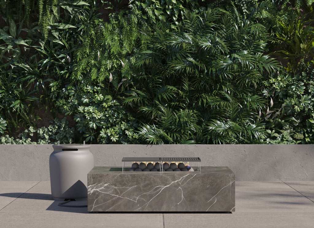 Ensemble de cuisson pour foyer OuterStone + housse pour bouteille de propane - Rectangulaire