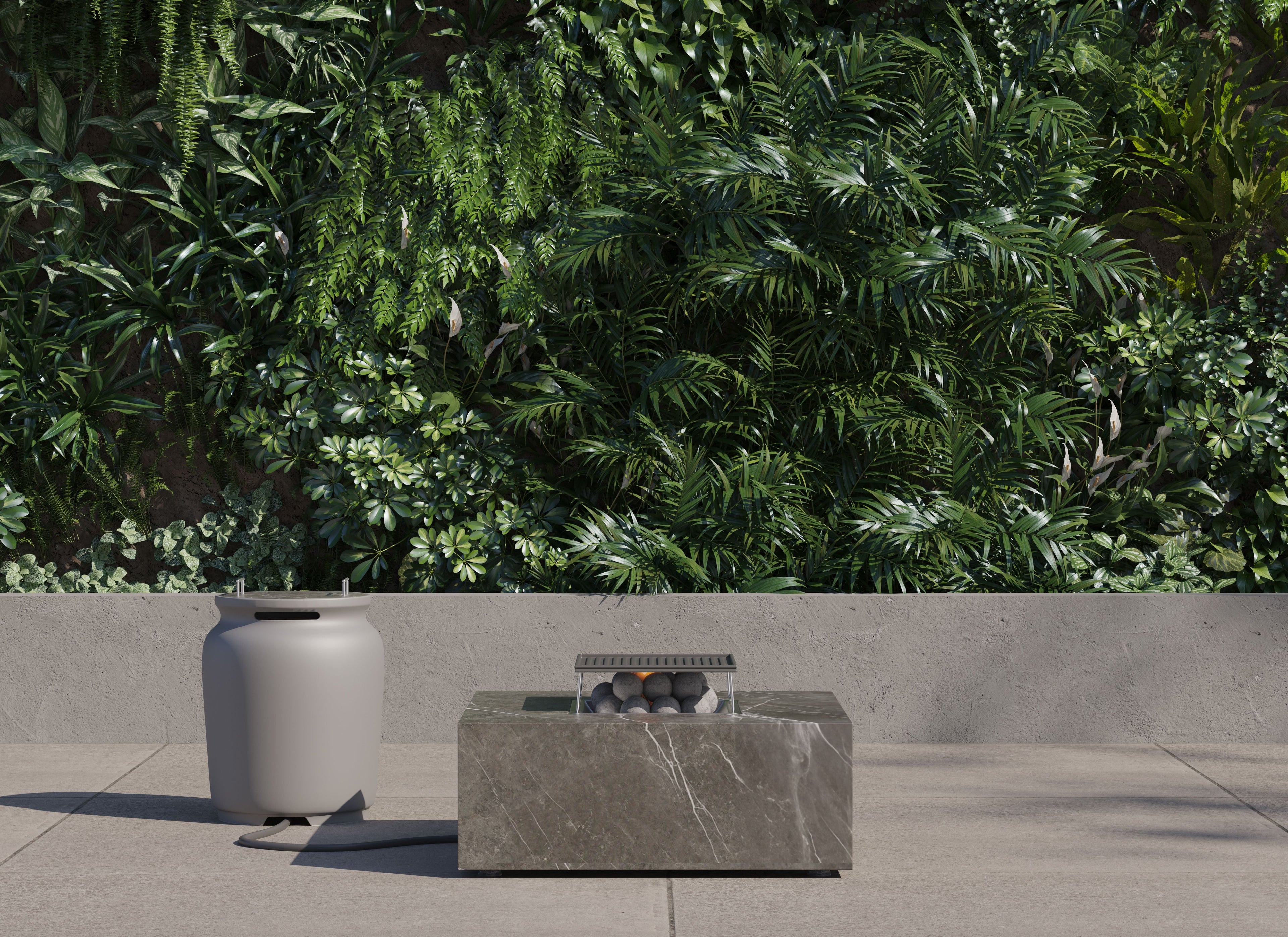 Ensemble de cuisson pour foyer extérieur OuterStone + housse pour bouteille de propane - Carré