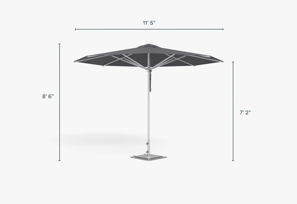 Parasol d'extérieur en aluminium de qualité marine