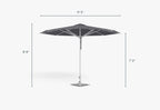 Parasol d'extérieur en aluminium de qualité marine