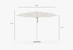 Parasol d'extérieur en aluminium de qualité marine