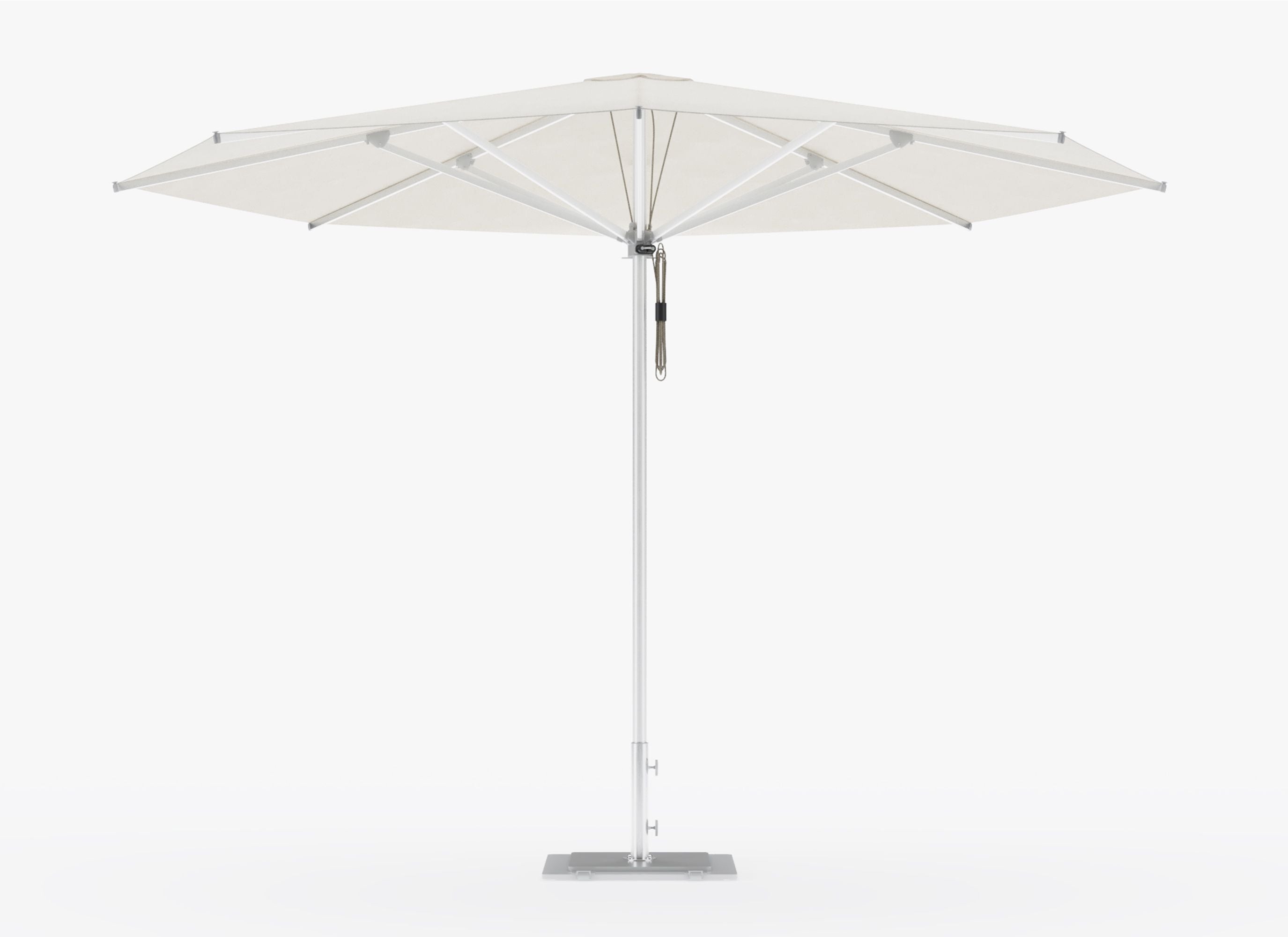 Parasol d'extérieur en aluminium de qualité marine