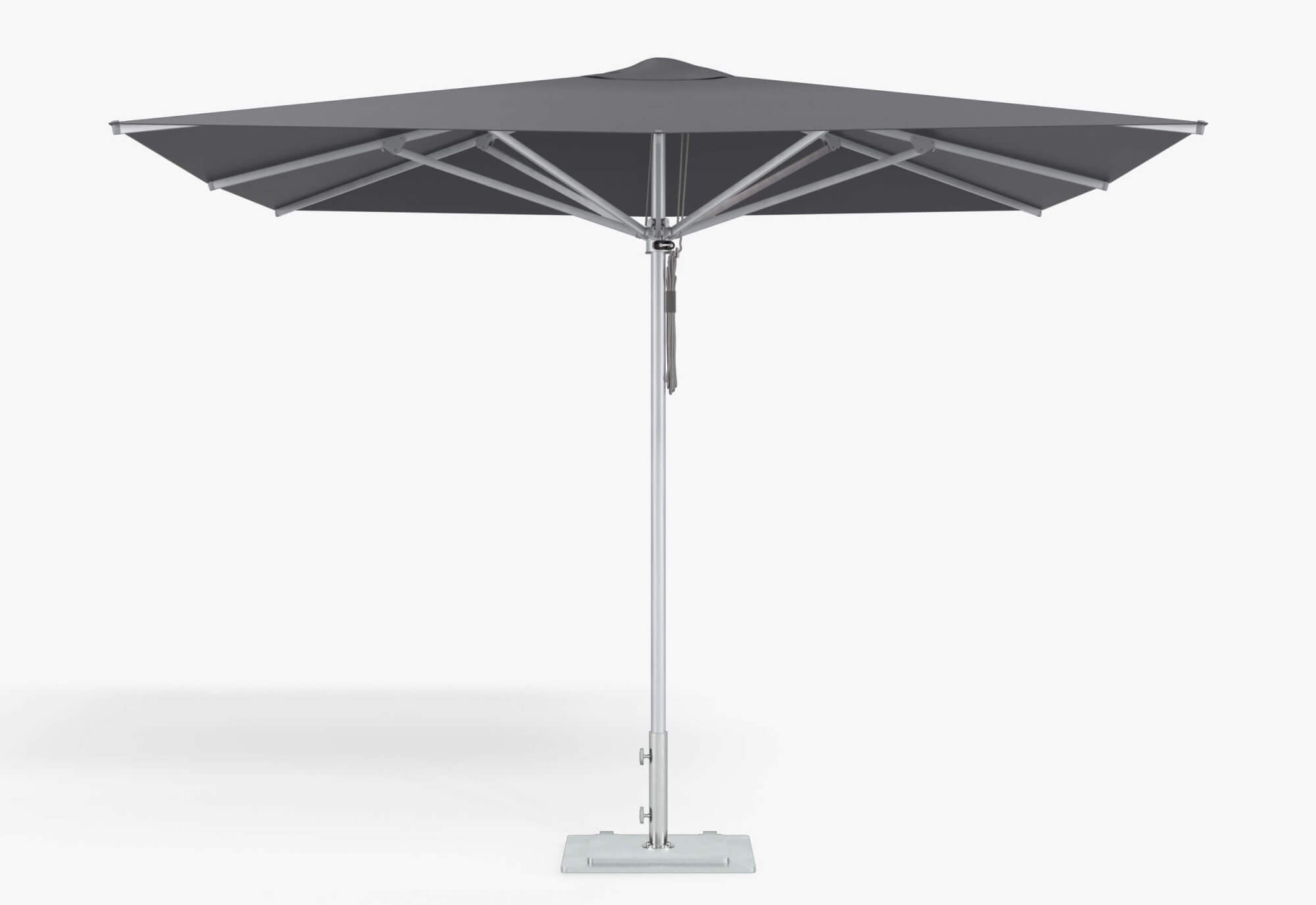 Parasol d'extérieur en aluminium de qualité marine