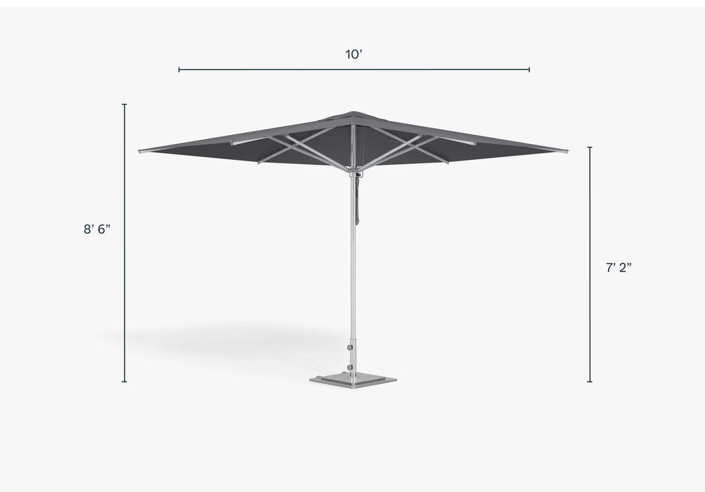 Parasol d'extérieur en aluminium de qualité marine