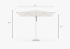 Parasol d'extérieur en aluminium de qualité marine